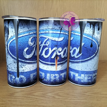 Load image into Gallery viewer, Skinny Tumbler - Blue Ford (440ml OR 590ml)