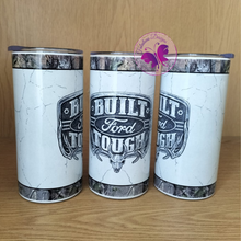 Load image into Gallery viewer, Skinny Tumbler - Ford Built Tough (440ml OR 590ml)