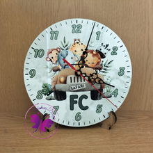 Load image into Gallery viewer, Personalized Hardboard Round Clock with Stand