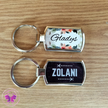 Load image into Gallery viewer, Personalized metal keychain