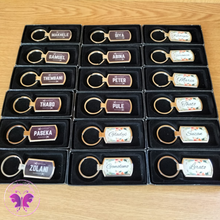 Load image into Gallery viewer, Personalized metal keychain