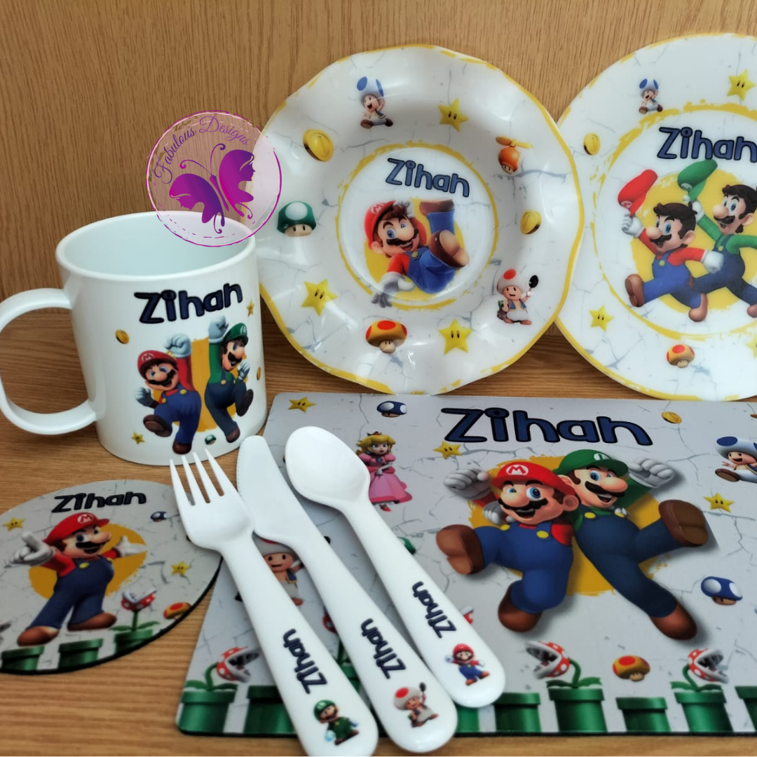 Kiddies lunch set - Super Mario