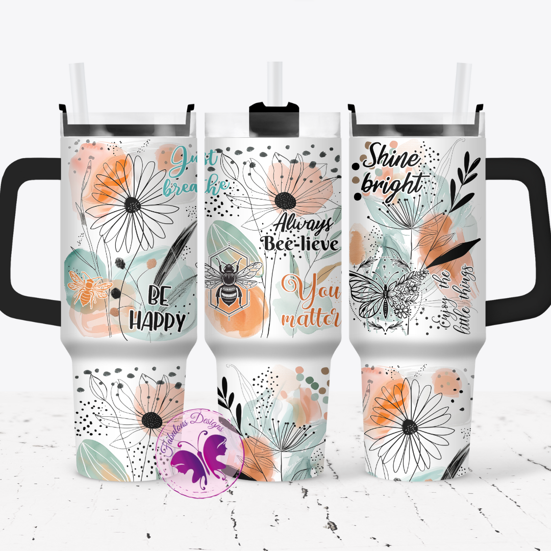 1.2 Liter Tumbler - Be Happy