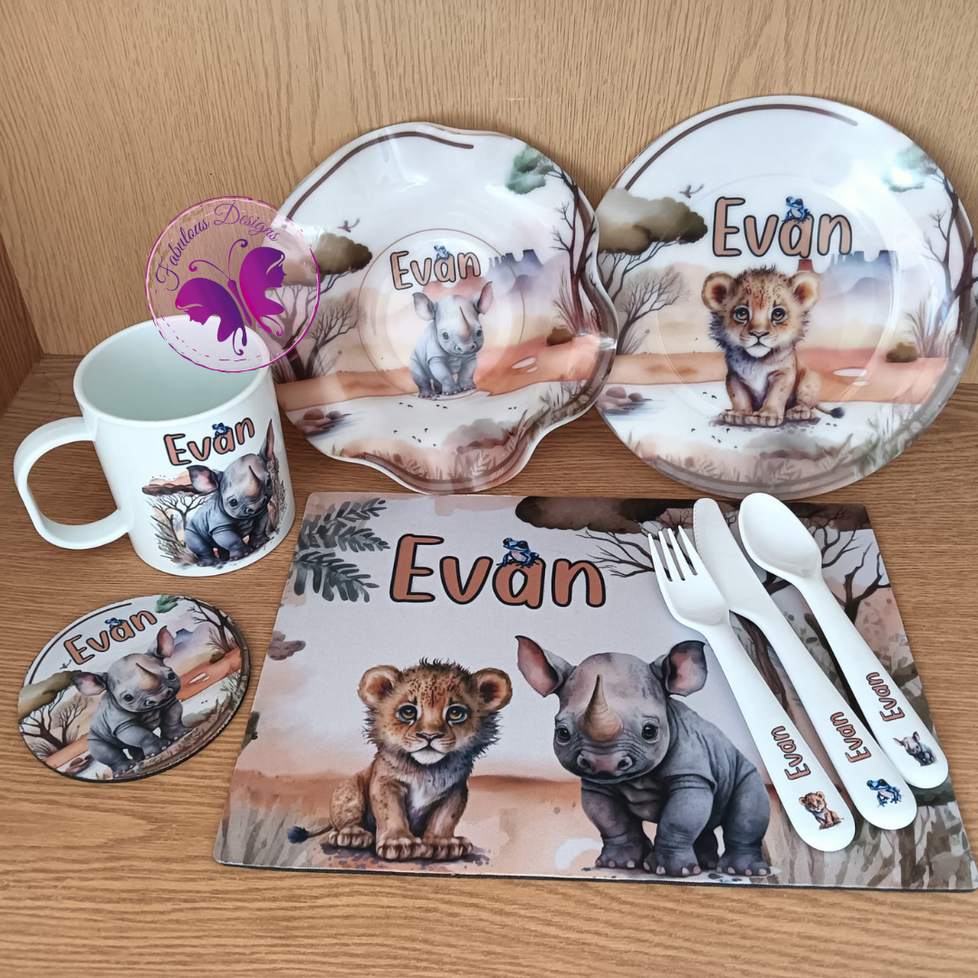 Kiddies lunch set - Animal Theme