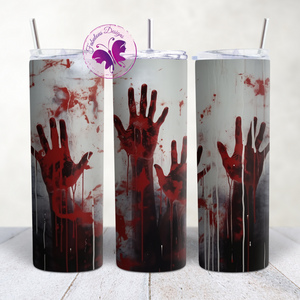 Skinny Tumbler - Zombie hands