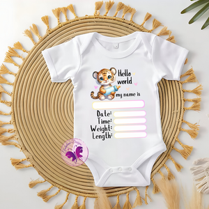 Baby Onesie - Hallo world (design 2)