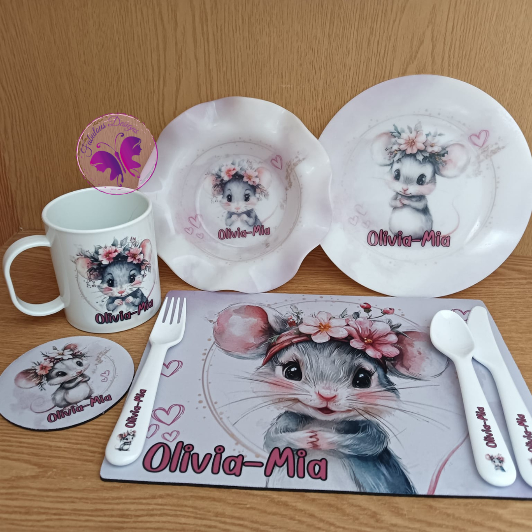 Kiddies lunch set - Cute Mouse