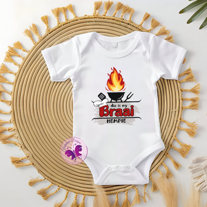 Baby Onesie - Die is my braai hempie