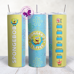 Skinny Tumbler - Spongebob Starbucks
