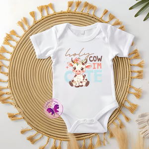 Baby Onesie - Holy cow I'm cute
