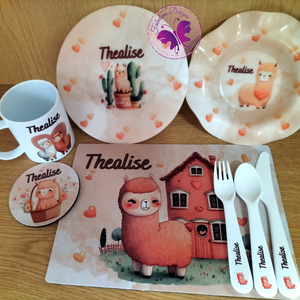 Kiddies lunch set - Little Llama