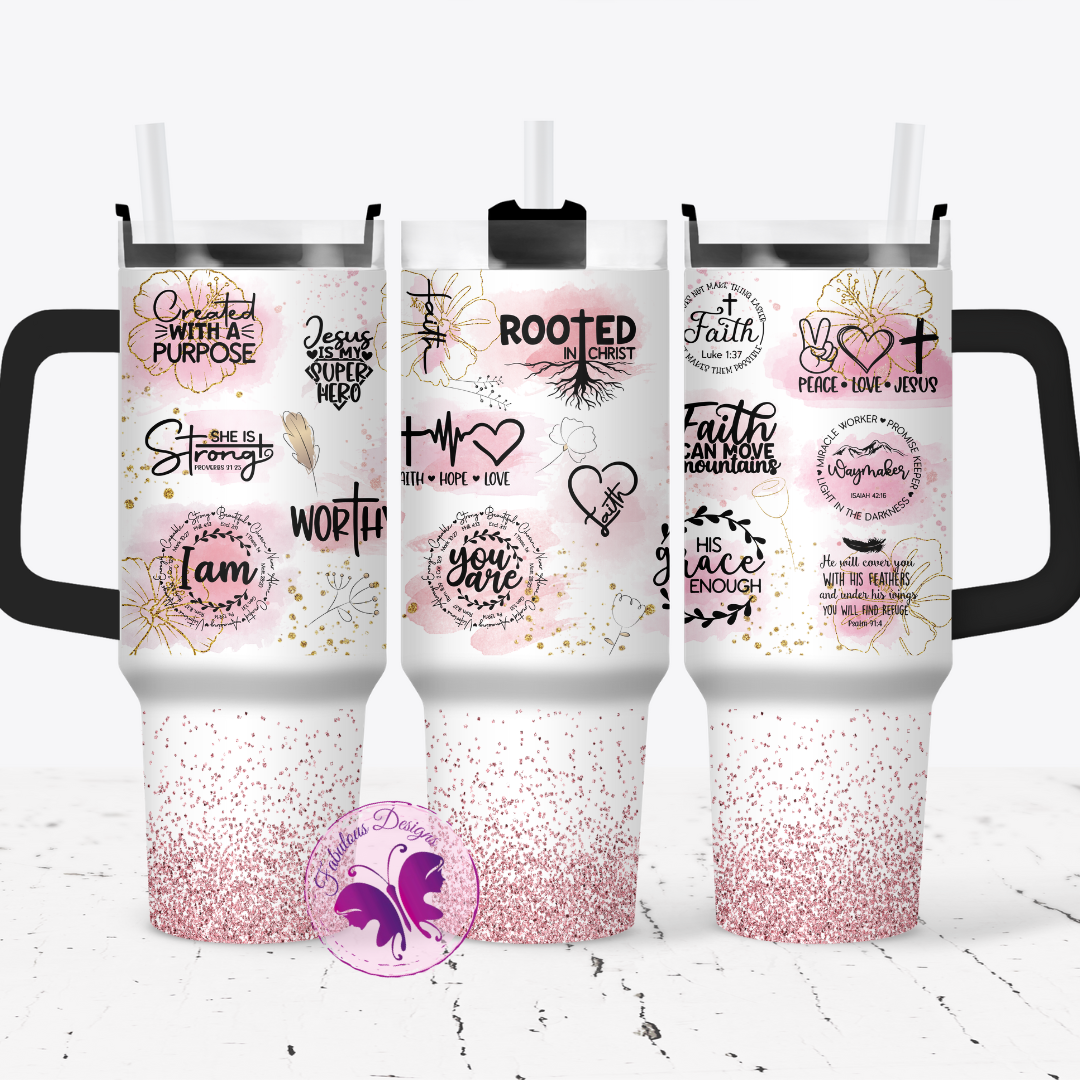 1.2 Liter Tumbler - Bible Verse Quotes