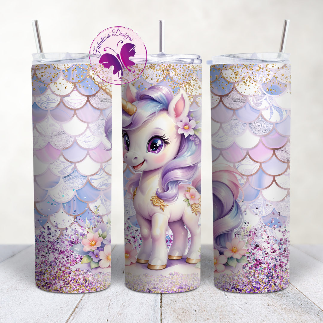 Skinny Tumbler - Unicorn Scales