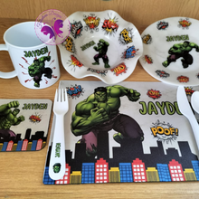 Load image into Gallery viewer, Kiddies lunch set - Hulk
