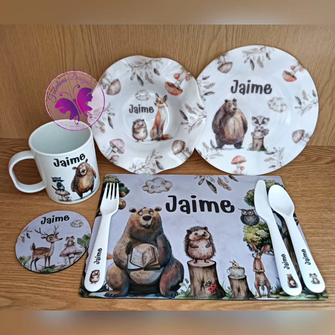 Kiddies lunch set - Animals