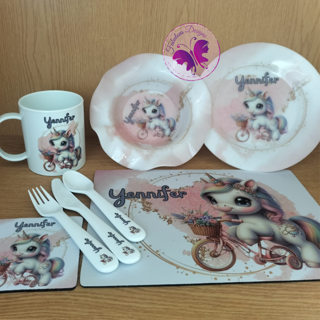 Kiddies lunch set - Baby Unicorn