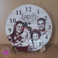 Load image into Gallery viewer, Personalized Hardboard Round Clock with Stand
